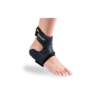 DonJoy Performance Pod Ankle Brace, Xs Right, Xs, Right Black | Protection on Demand Tech, Molded Tpu Shell, Ultra-Light Low-Profile Brace with Adjustable Straps
