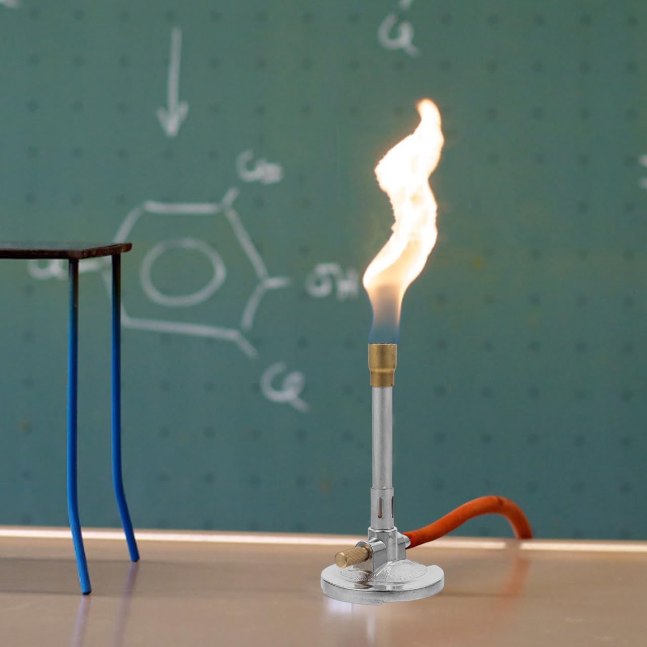Mobestech Bunsenbrenner Flamme Gasbrenner Kippsicherer Bunsenbrenner Tragbarer Bunsenbrenner Gas Methan Bunsenbrenner Camping Bunsenbrenner Wissenschaftsbrenner Mini Stabilisator