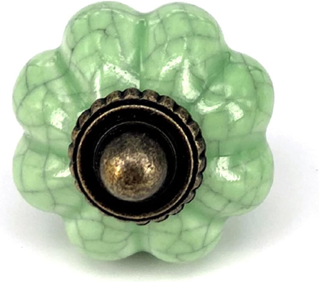Vintage Ceramic Cabinet Knobs Hand Painted Cupboard Wardrobe Door Handle Drawer Dresser Handles Pulls 1Pcs(L)