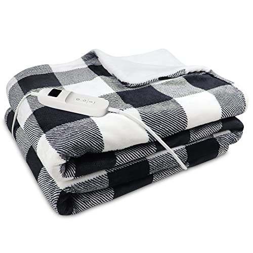 Lukasa Heizdecke Elektrische, 130 x 180cm weiche& warme Fleecedecke als Sofadecke/Couchdecke, kuschel Wohndecken Kuscheldecken, Weich und Angenehm Warm Perfekt für Winter Cover