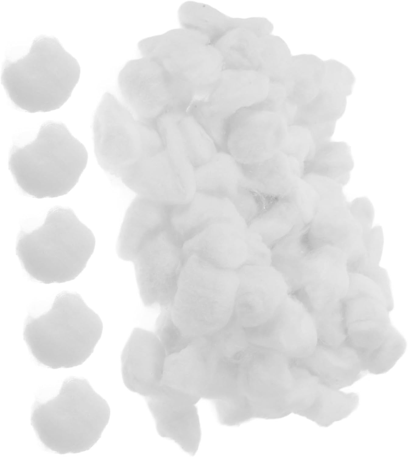 1Bag Makeup Cotton Balls for Nail Polish Removal Absorbent Soft Gentle Texture for All Skin Types for Daily Cleaning and Care