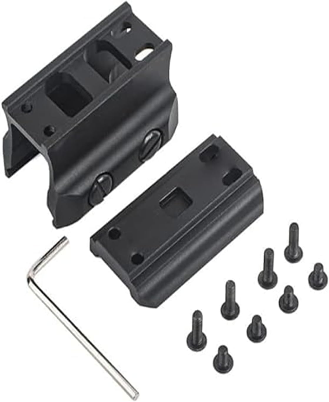 Red Dot Riser Mount Picatinny Riser Mount 2″ Height for T1 T2 H1 H2 Optic Sight Scope Riser Mount