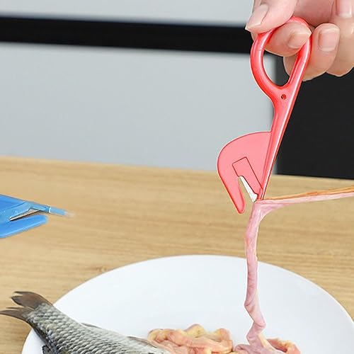 Miniatura 2 de DOITOOL Herramientas de intestino, 10 piezas, cortador de intestino de pollo, cuchillos de intestino de metal, abridores de intestino de pato con