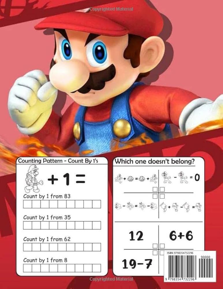 Mari!o Math Book: Kindergarten and 1st Grade Workbook | Addition and Subtraction, Tracing, More and Less, Make Number and More Activities: Tina Duong's Book: 9798354732296: Amazon.com: Books mari-o-math-book-kindergarten-and-1st-grade-workbook-addition-and-subtraction-tracing-more-and-less-make-number-and-more-activities-tina-duong-s-book-9798354732296-amazon-com-books