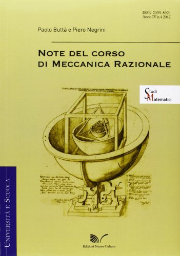 9788861347908 Note del corso di Meccanica Razionale