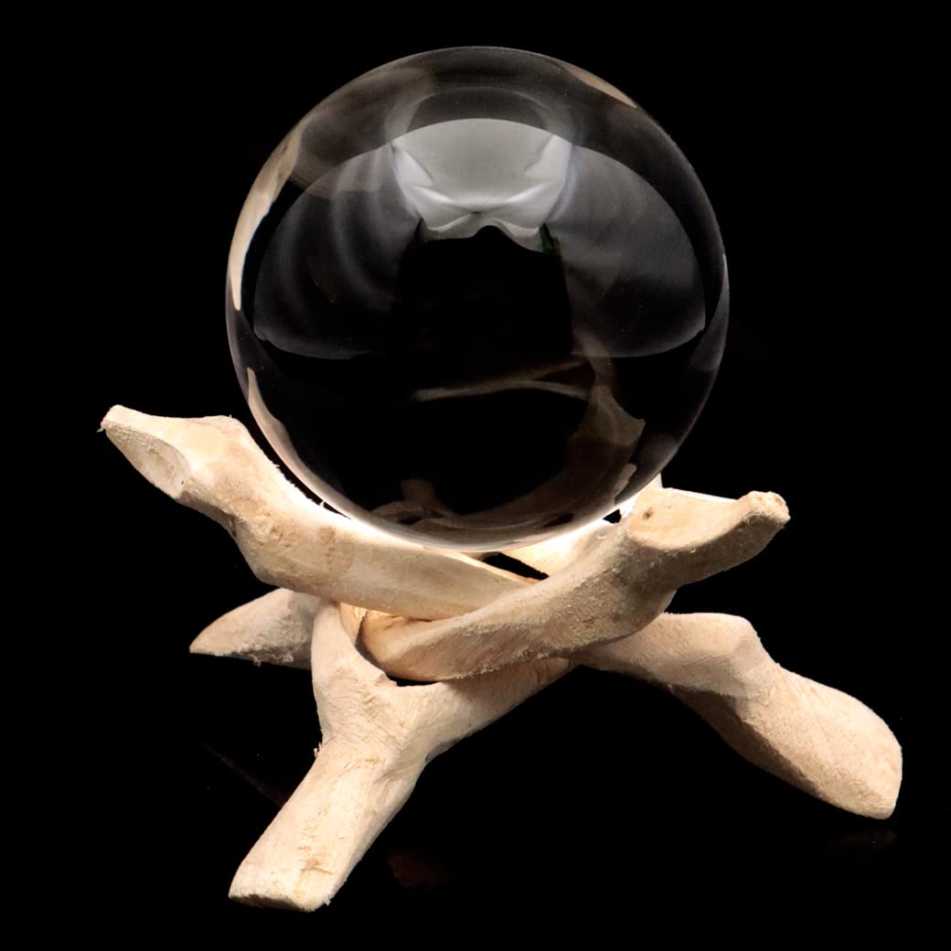 Amazon.co.jp: [GOLD STONE] 天然 無垢 水晶 丸玉 台座付き 直径約62mm