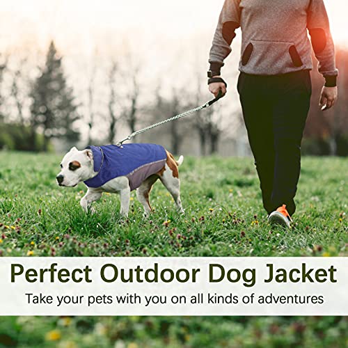 Kuoser Dog Raincoat, Reflective Dog Poncho With Harness Hook, Adjustable Rainwear With Hook&Loop Closure, Waterproof&Windproof Lightweight Outdoor Sports Dog Jacket Vest For Small Medium Large Dogs. #TOP4