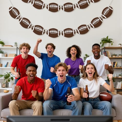 Image of OHOME Football Party Decorations for Super Game Bowl 2027 - Game Day Banner | Football Party Decorations Supplies Favors Indoor Outdoor - Birthday Hanging Backdrop Sports Theme Decor for Wall Home