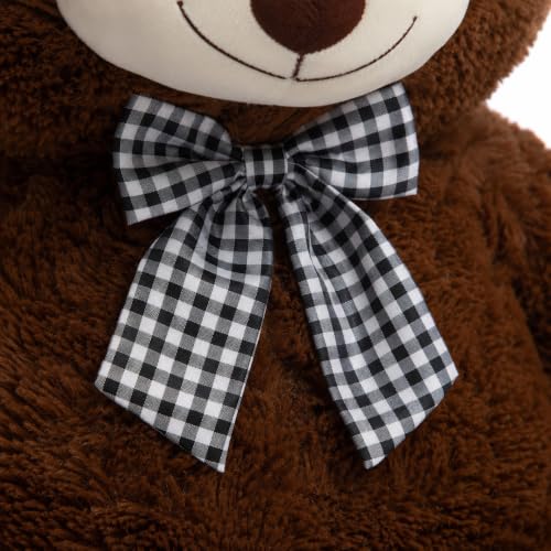 Image of 6 Feet Chocolate Teddy Bear Original 20 mm Dull Chocolate Fur (72 Inches) Giant Soft Plush Toy | Premium Stuffed Teddy Bear for Kids, Girls, Boys & Loved Ones