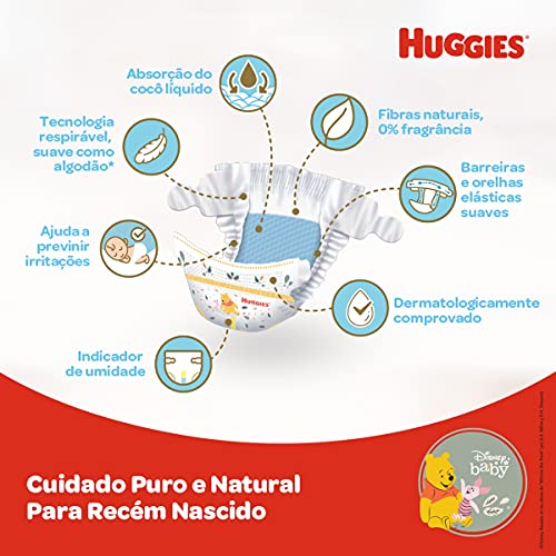 Fralda Huggies NATURAL CARE P 36 unidades