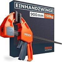 PRESCH – PRESCH Einhandzwinge 900mm – Schnellspannzwinge mit 150kg Sp