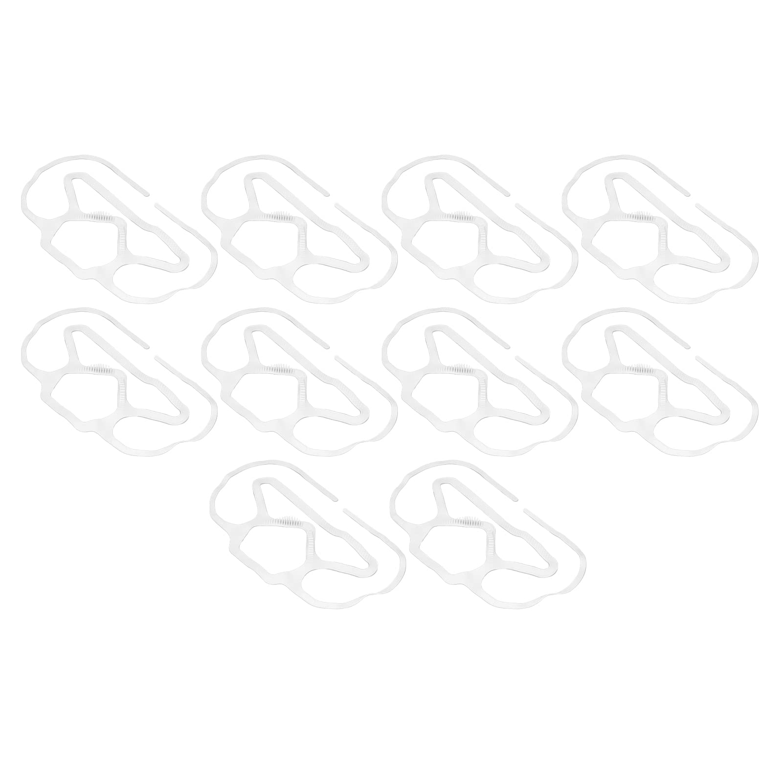 Marco de Soporte para Máscara, Soporte de Máscara de Silicona con Diseño 3D de 10 Piezas para Ciclismo (WHITE)