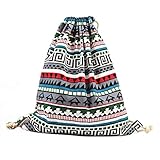 Rolin Roly Mochila con Cordon Sacos de Gimnasio para Niños Drawstring Backpack Gym Sacks 41 x34cm (Bohemia)