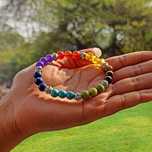 Image of Reiki Crystal Products Natural Crystal Stone Bracelet 8 mm Round Beads for Men & Women | Gemstone Jewellery Bracelet | Reiki Charged | Multiple Stone Variants Available
