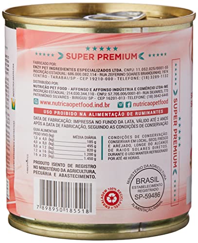 NutriCão Kit com 10 Latas 280g Super Premium Sabor Carne Adulto