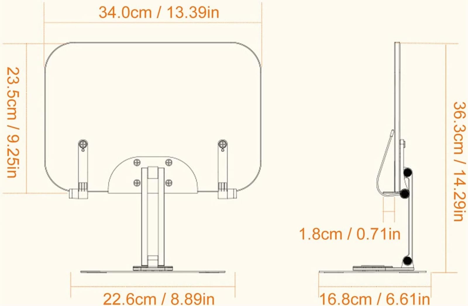 Atril para Lectura, Soporte de Madera para Libros, Soporte para portátil de Altura Ajustable, rotación multiángulo, para lectores, Estudiantes y niños