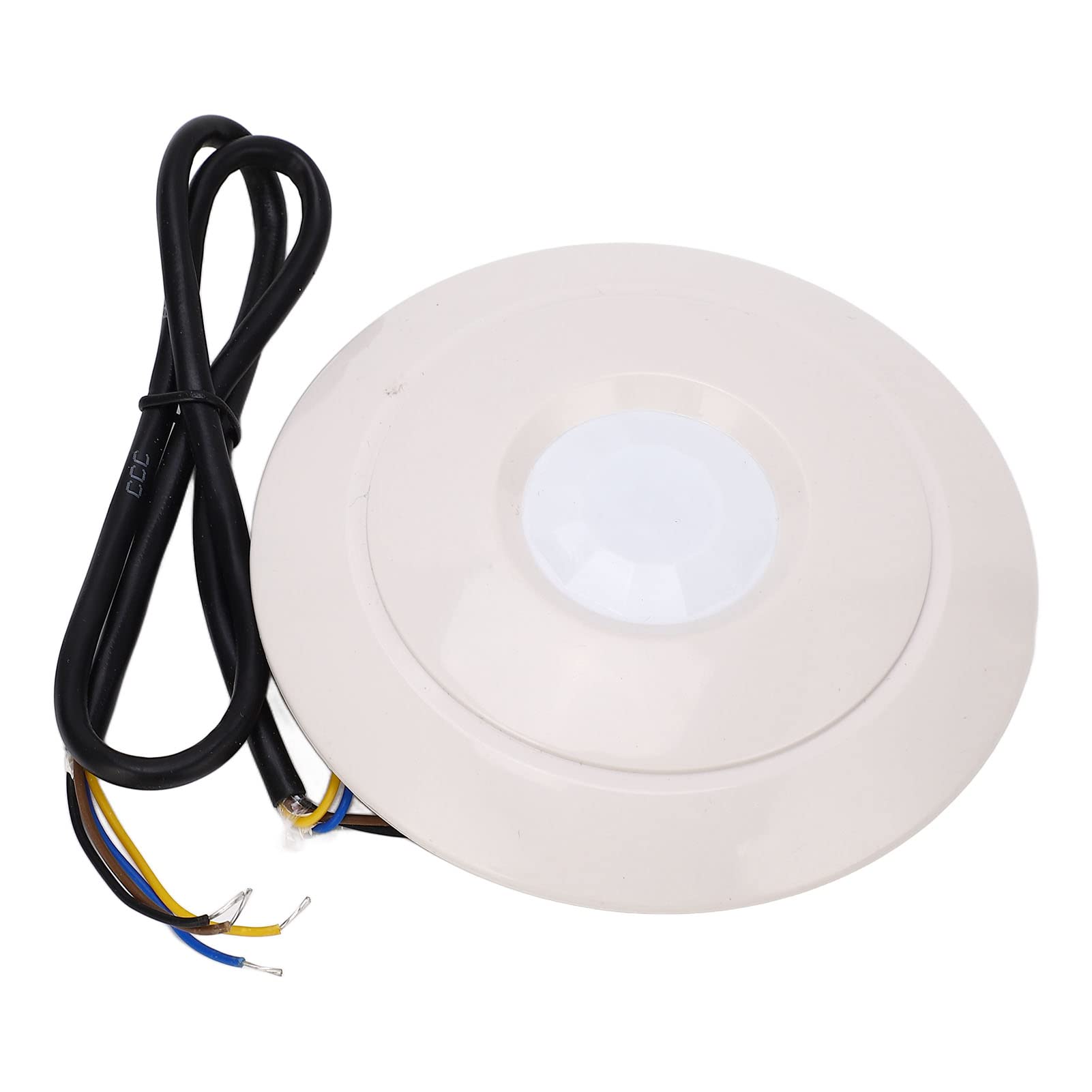 Oumefar Detector de Movimiento Infrarrojo Detección de 360° Sensor Antirrobo Avanzado para de Seguridad de Montaje en Techo Material ABS DC10-30V