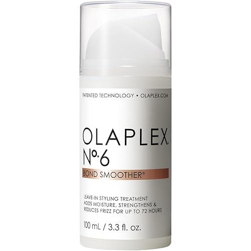 Olaplex. No. 6 Bond Smoother, Leave-In Styling Hair Cream Treatment, Smooths, Conditions, & Strengthens, Frizz Control for Up to 72 Hours, For All Hair Types, 100ml
