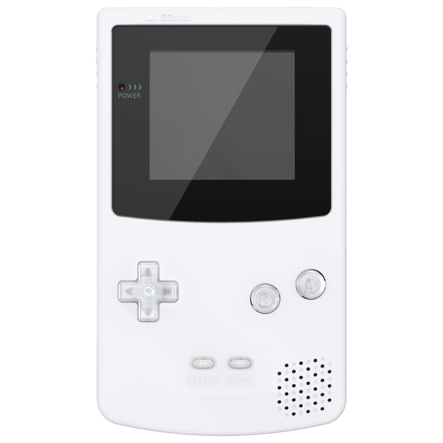eXtremeRate Botones Completos para Gameboy Color, Teclas de Repuesto A B D-Pad Select Start, Accesorios para GBC, No Incluye Consola Portátil, Transparente
