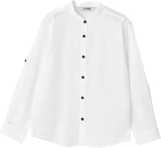 LC WAIKIKI Boy Grandad Collar Basic Long Sleeve Shirt