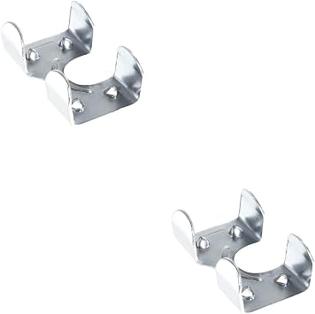 Heavy Duty Zinc Plated Double Rope Clamps Fits 3/8-inch, 1/2-inch, 5/8-inch and 1/4-inch Ropes Cords