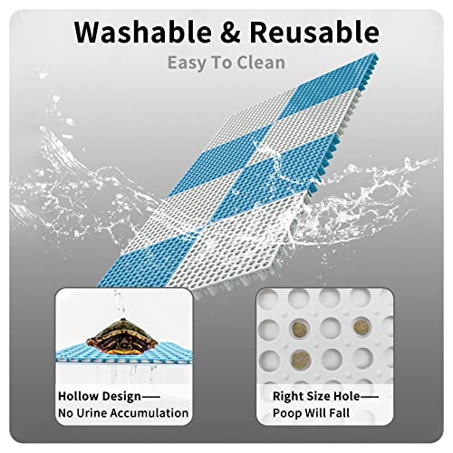 BNOSDM Almofada para pés de coelho, 6 peças, tapete de gaiola de coelho, tapete de descanso de plást