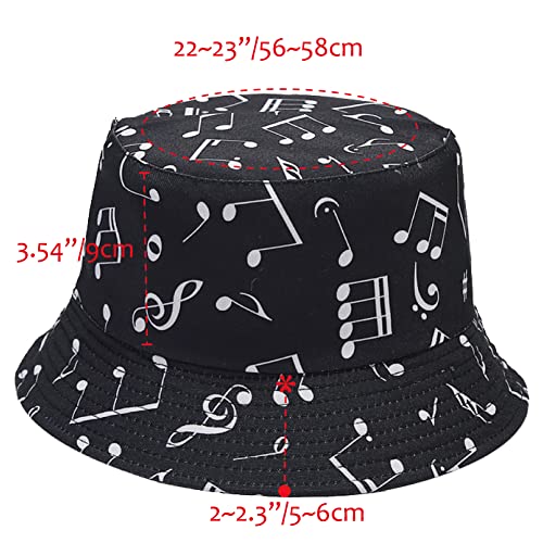 Image of Reversible Bucket Hat for Women Summer Travel Fisherman Cap, Girls Cute Double Side Wear Bucket Cap