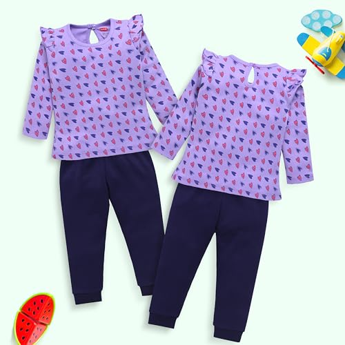 Image of LuvLap Baby-Girls F /S Girls Top & Pyjama Set