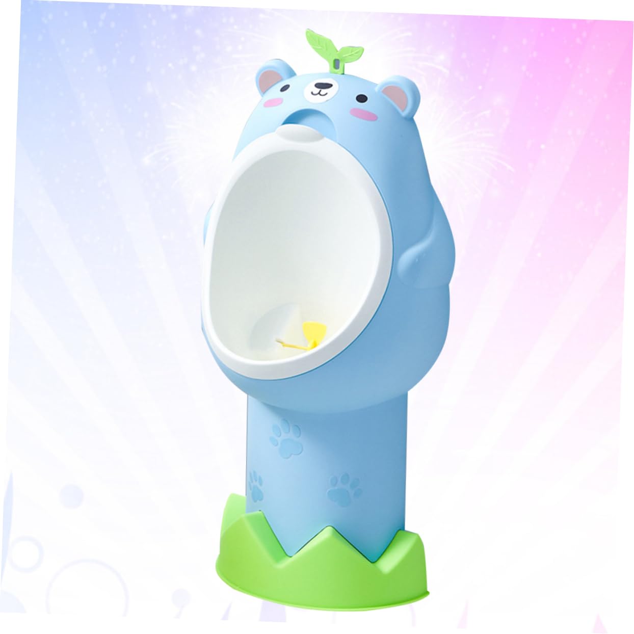 Orinal de Pie para Niños Azul Ajustable Diseño de Animales