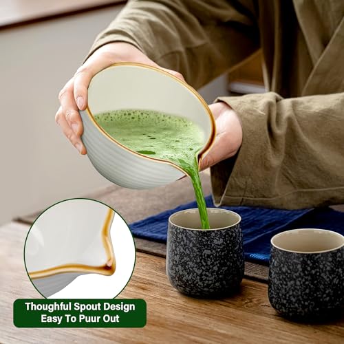 Ukransa Matcha Whisk Set - 5-Piece Jade Green Kit