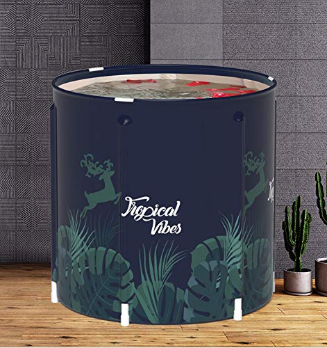 Portable Foldable Bathtub, Separate Family Bathroom Spa Tub, Soaking Standing Bath Tub For Shower Stall, Efficient Maintenance Of Temperature, Ideal For Hot Bath Ice Bath(A) #TOP7
