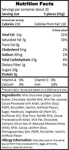 CrazyOutlet Hershey's Kisses Deluxe Milk Chocolate Whole Hazelnut, Gold Foil Valentine's Day Candy, Bulk 2 Lbs