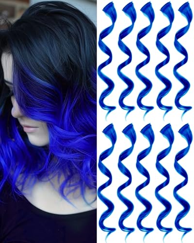 Olldag Blue Clip-in Curly Extensions