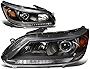 DNA MOTORING HL-OH-HA13-BK-AM Headlight Assembly (Driver And Passenger Side)