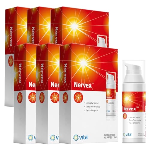 Image of Vita Sciences Nervex Maximum Neuropathy Support, Scientifically Developed for Effective Natural Fast Cream for Feet, Hands, Legs, Toes - Pack of 6