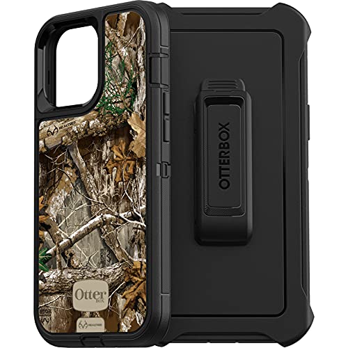 OTTERBOX DEFENDER SERIES SCREENLESS EDITION Case for iPhone 13 Pro Max & iPhone 12 Pro Max - BLACK REALTREE (CAMO)