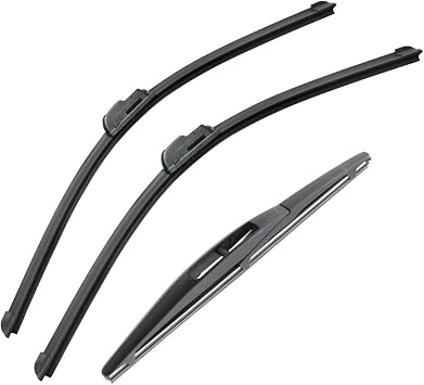 Auto Car Wipers 3PCS, 21"+18"+10" Front And Rear Replacement for SUZUKI Swift Hatchback MK2 2005-2017, Windshield Wiper Blades Original Equipment Wiper Blade, That Meet OEM Quality Easy DIY Install