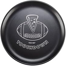 TeChef - 14-inch Pizza Pan with Teflon Select Non-Stick Coating PFOA Free / DuPont Print Designs Technology Football - White