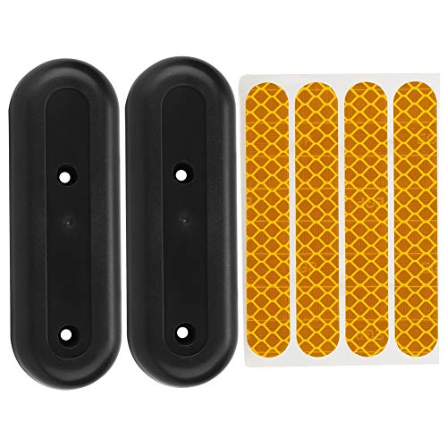 Scooter Rear Wheel Hubs Cover, Scooter Rear Wheel Hubs Protective Shell with Reflective Sticker Decals Accessory for Ninebot MAXG30 Electric car Scooter