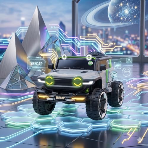 Image of Srecap WN 502 Rechargeable Battery Operated Ride on for Kids, Cars with Light & Music | Ride on Toy Baby Big Battery Car | Electric Car for Kids to Drive 2 to 7 Years Boy Girl (Grey Colour)