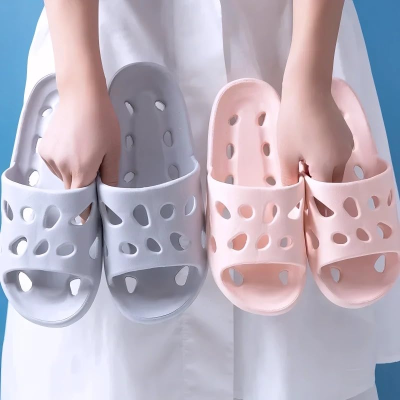 Couple Hollow Out EVA Slides 2025 Summer - Soft Anti-Slip Shower Slippers Indoor Outdoor Sandals for Men & Women T103