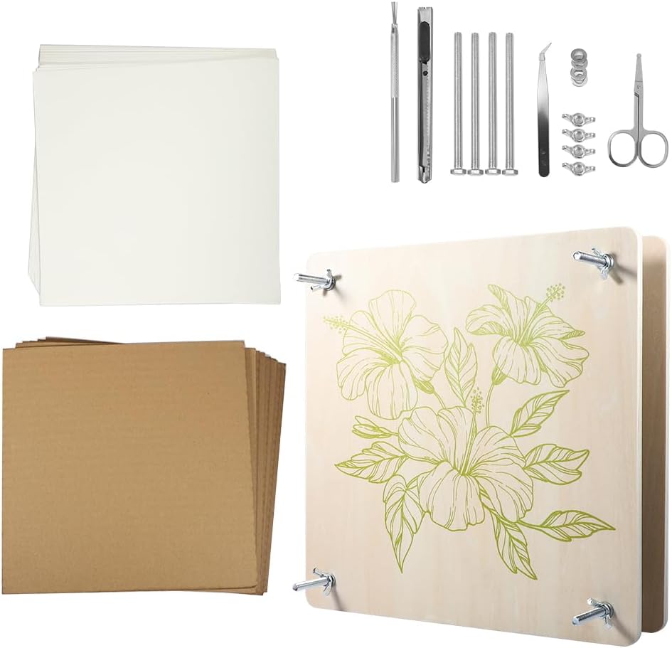 Vindar Extra Large Flower Press Kit 10.8 x10.8 inches, Floral Preservation Kit, DIY Arts and Craft Kit 10 Layers Plant Press and Drying Tool kit, Ideal Gift for Flower & Plant Lovers