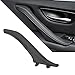 Produktbild Leder-Seitentürgriff für BMW 5er-Serie, rechte Seite Beifahrerinner-Türgriff, Ersatz für BMW F10 F11 F18 520 523 525 528 530 535 20102017 (rechts, schwarz).
