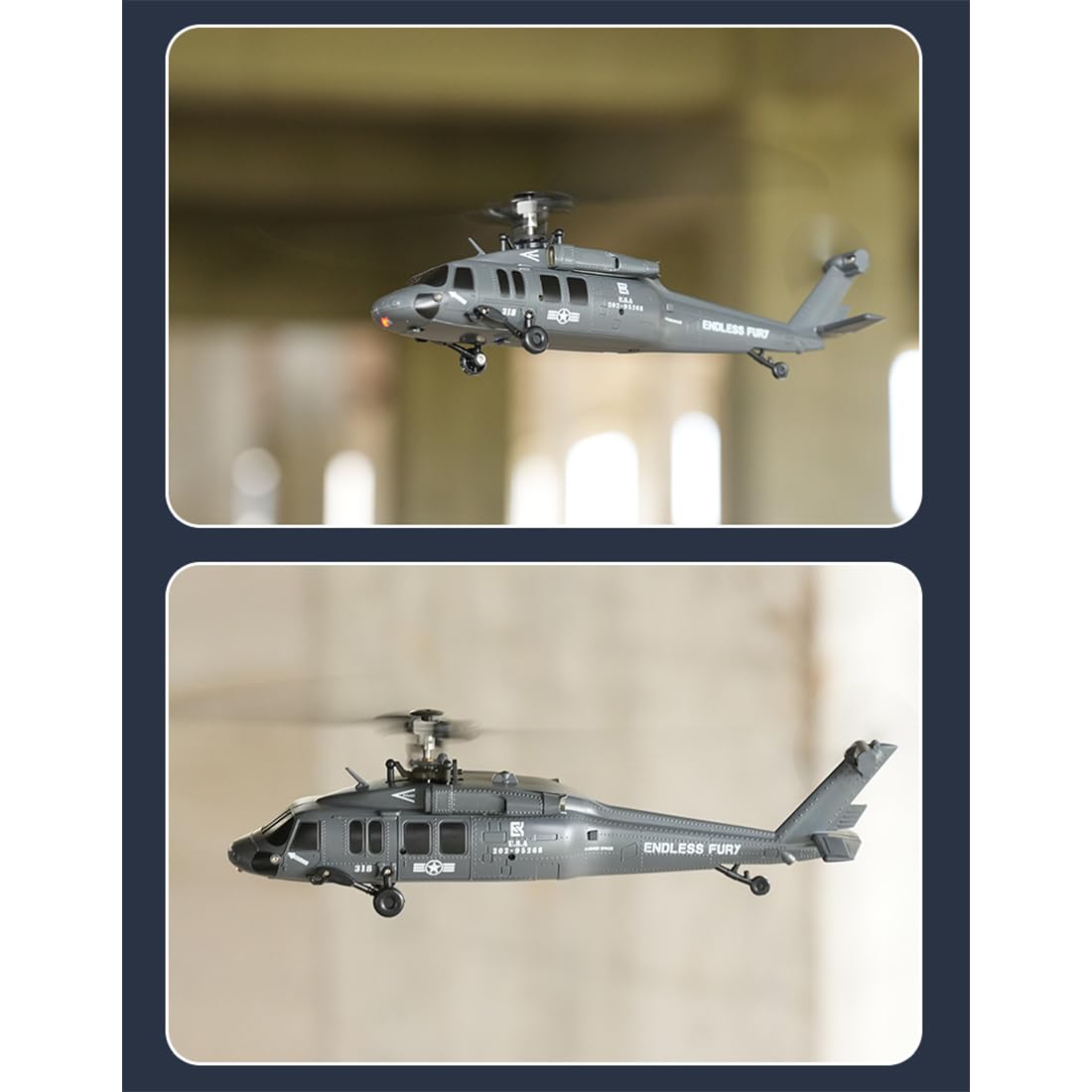UH-60 2,4 GHz 5-Kanal Flybarless-Modellhubschrauber Mit Barometrischer Höhenhaltung, Optischer Positionsbestimmung EIN-Tasten-Flug In Rückenlage (RTF)