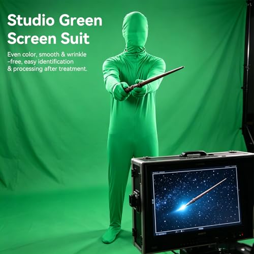 Beufee Body à écran Vert Pour la Photographie, Body Complet, Conception Fendue Pour la Photographie, le Film Et la Vidéo, Vert(170cm / 66.93in) – vue 2
