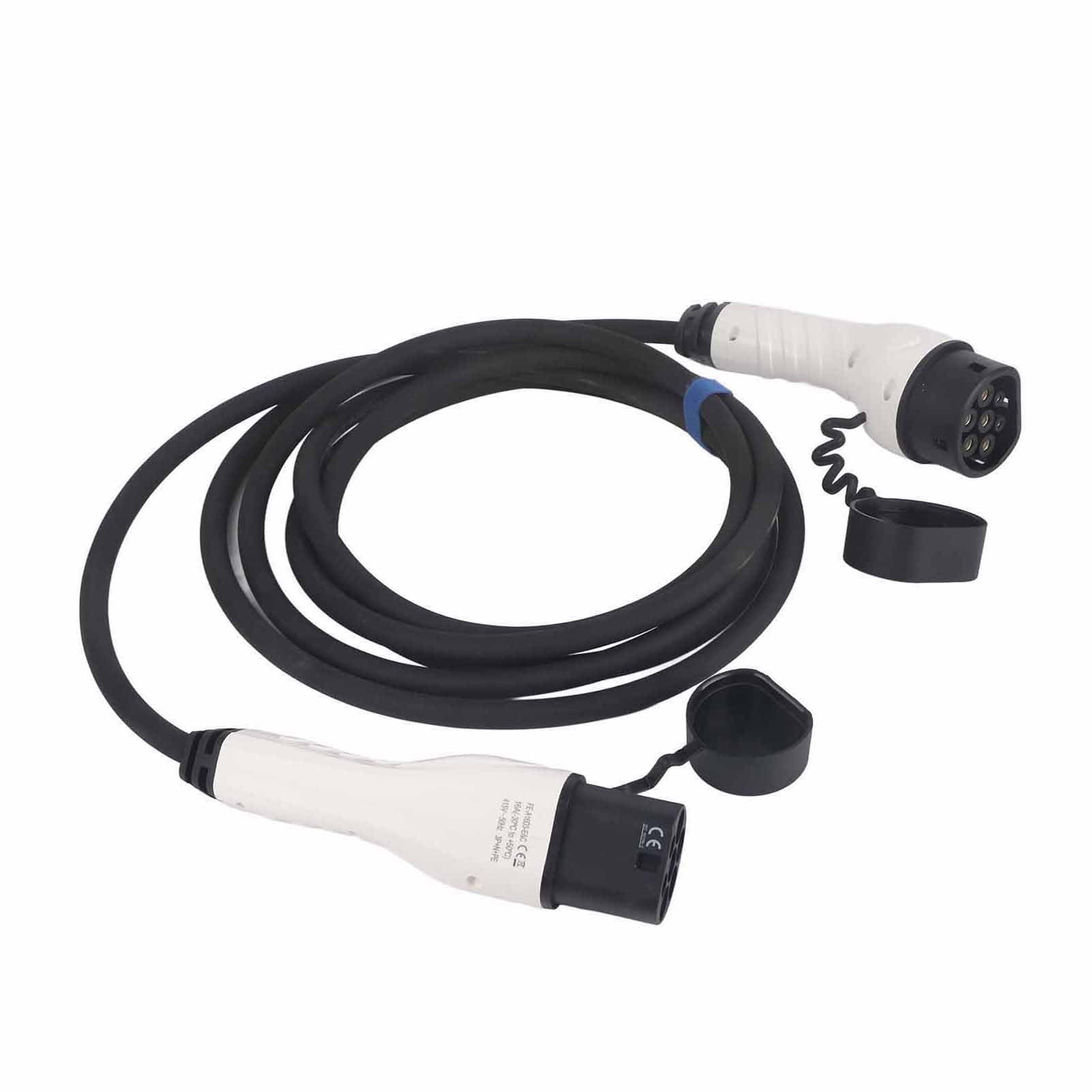 Kabel do ładowania Pojazdu Elektrycznego 415 V, 11 KW, 5 M, Wtyczka Samochodu Elektrycznego Typu 2, ładowarka o Dużej Wytrzymałości z Certyfikatem CE TUV UKCA, Idealna do Pojazdów Marki