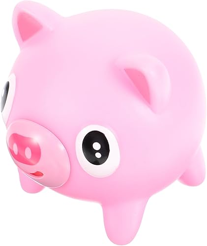 Miniatura 5 de Totority Alivio de animales para lengua, bola de goma de ventilación, estonga chirriante de muñeca para jugar, premios, escritorio, adorable sonido