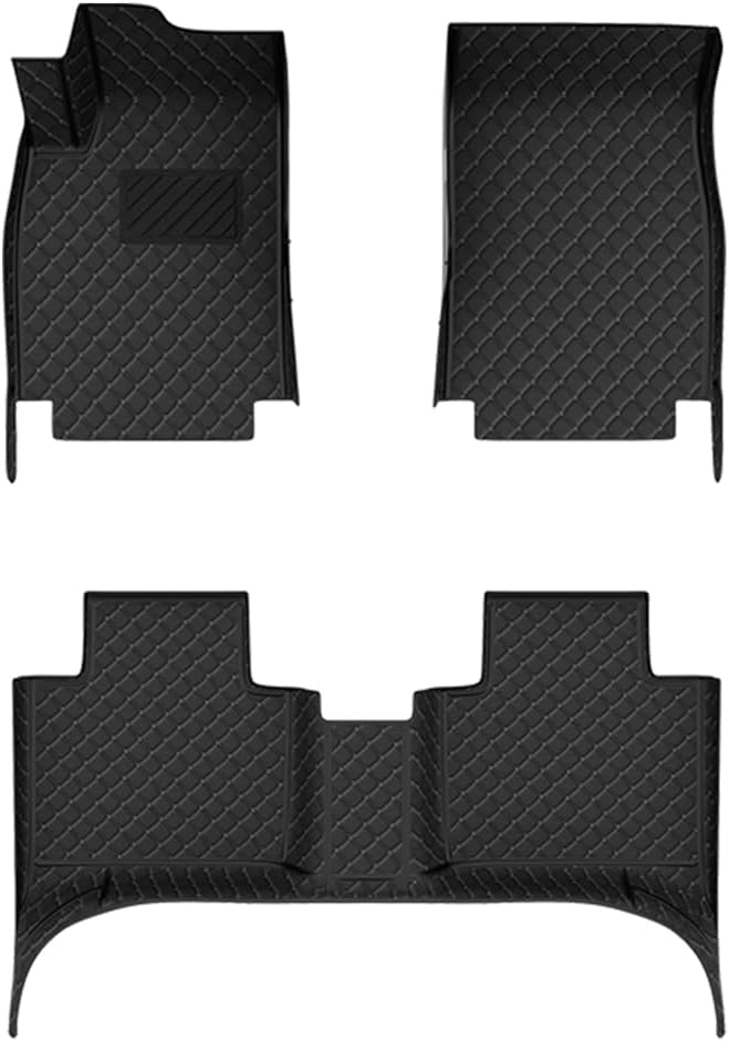 for Audi e-tron 2019-2025 Car Floor Mats,All Weather Car Carpet Mats,Luxury Auto Interior Mats (Black)