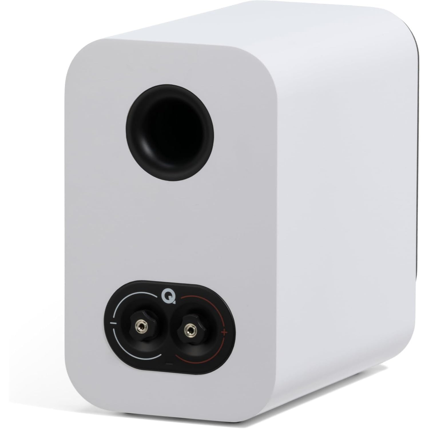 Q Acoustics 3010c Kompakte Bücherregal-Lautsprecher, 2-Wege-Reflexgehäuse, 10,2 cm Bass-Treiber, 2,3 cm Hochtöner, Stereo-Lautsprecher für Heimkino-Soundsystem