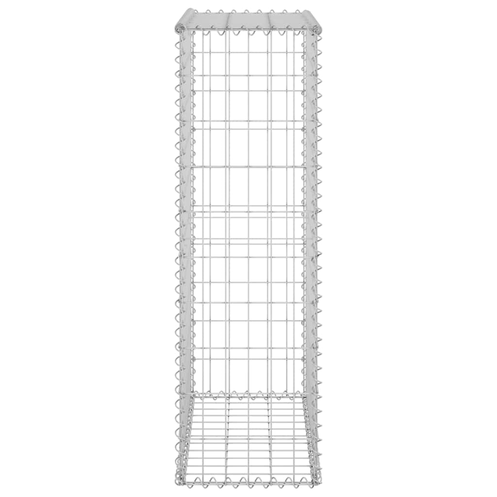 Gabionenwand Aus Verzinktem Stahl, Wetterbeständig, Gabionen-Set, Gabionenkorb Und Gabionenwand, Für Garten, Terrasse, Landschaftsgestaltung, Silber, 60 x 30 x 100 cm